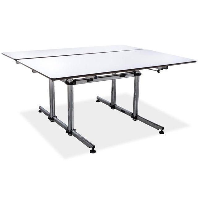 Wooden Kitos Desk in White Chrome from USM For Sale - Image 16 of 16