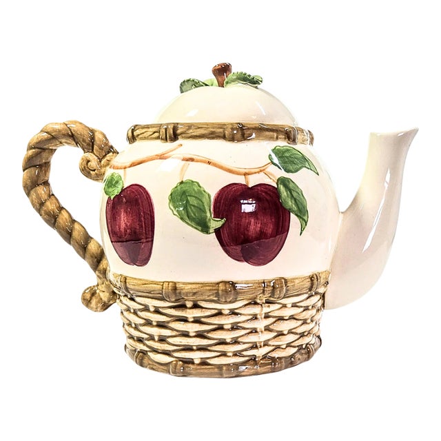 Mojolica Apple Teapot For Sale