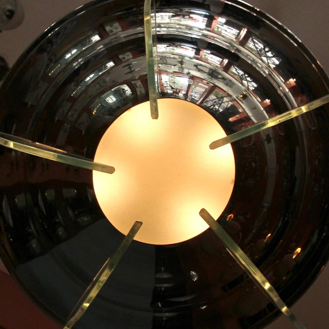 Metal French Art Deco Pendant Lamp, 1930s For Sale - Image 7 of 12