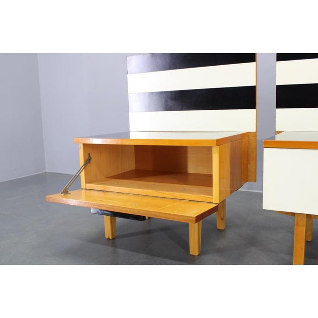 Mid-Century Nightstands, Czechoslovakia, 1960s, Set of 2 For Sale - Image 3 of 18