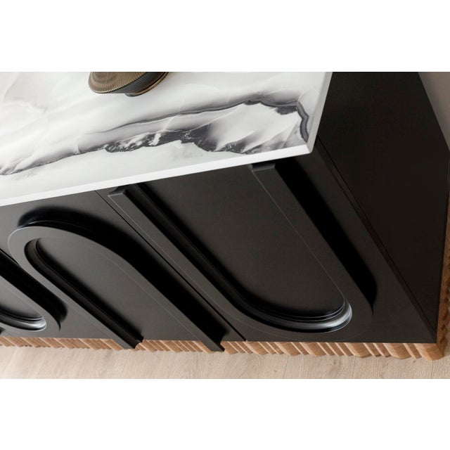 Cara Black and Gold Sideboard For Sale - Image 14 of 15
