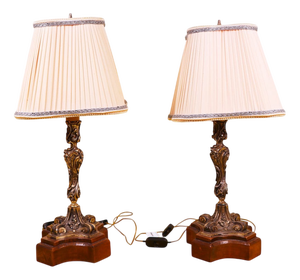 Metal Table Lamps, 1960s, Set of 2
