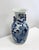 Beautiful China Porcelain Vase, Baluster shape with White and Blue decoration, featuring a Peacock surrounded by flowers...