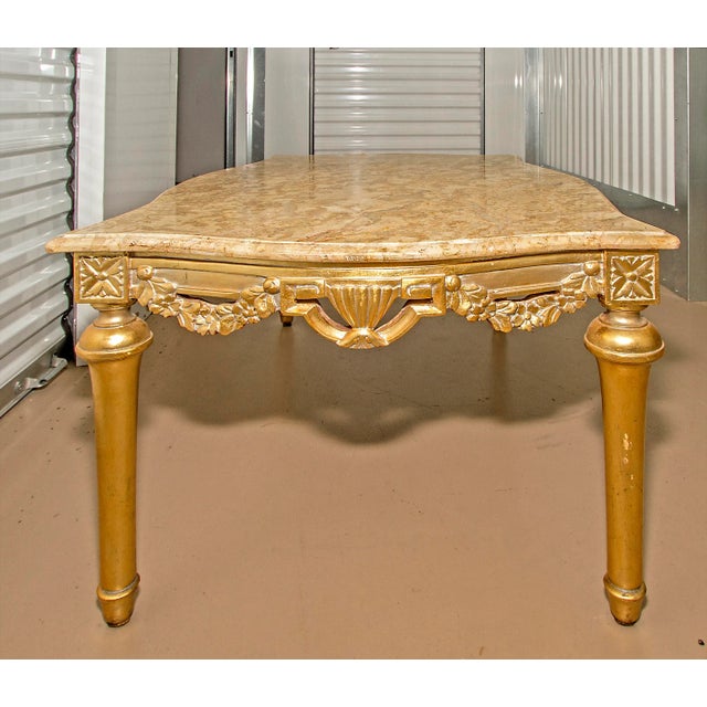 Italian Italian Baroque Marble Top Coffee Table For Sale - Image 3 of 8