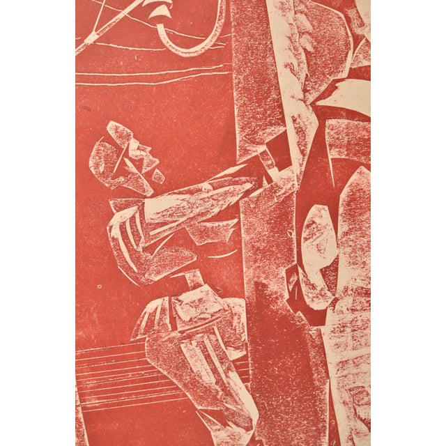 Albert Goltjakov, Electricians, 1959, Monotype For Sale - Image 3 of 5