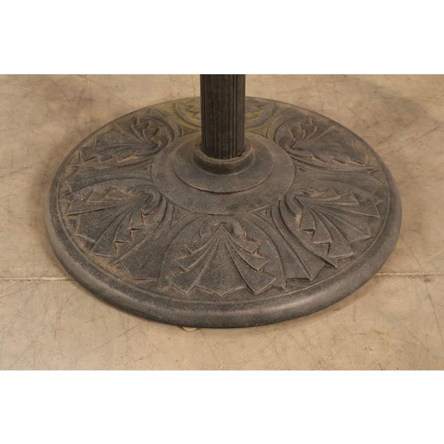 Hanamint Outdoor Round Cast Aluminum Dining Table and Chair Set For Sale - Image 9 of 18