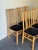 Mid 20th Century Italian Dining Chairs by Ims SRL - Maple Wood & Black Upholstery - Set of 6 For Sale - Image 10 of 10