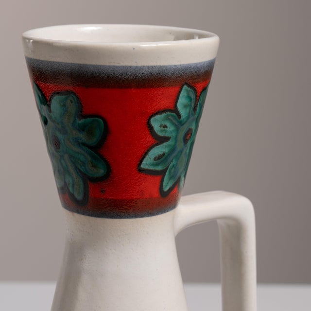 Mid 20th Century Germany White Ceramic Jar For Sale - Image 11 of 15