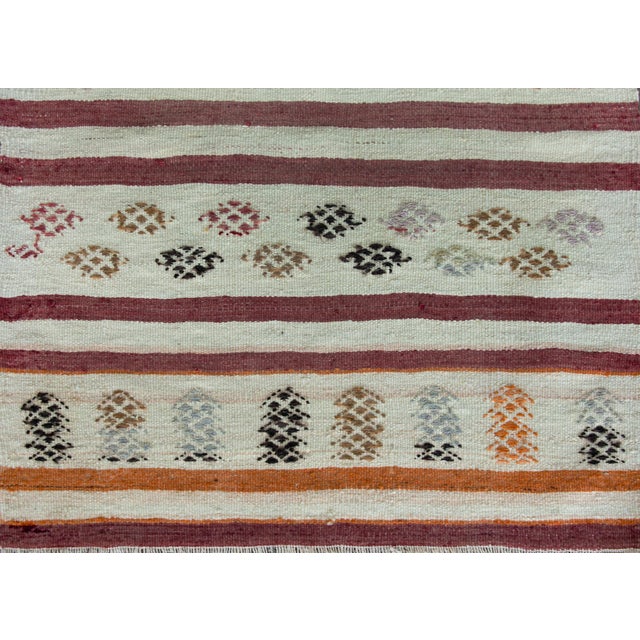 Early 20th Century Vintage Turkish Konya Kilim Rug For Sale - Image 5 of 14