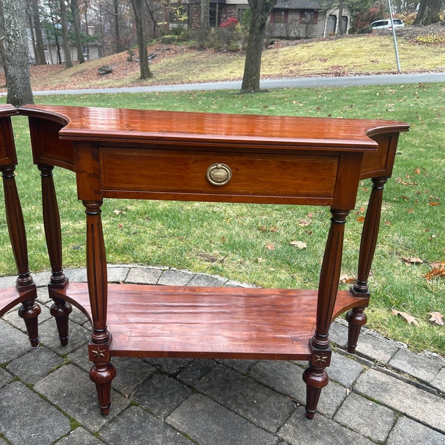 1940s Pair 2 Tier Italian Consoles For Sale - Image 4 of 9