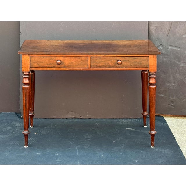 English Writing Table or Desk of Mahogany From the Georgian Era For Sale - Image 4 of 11