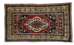 Vintage Turkish Oushak Area Rug - 04'08 X 08'01