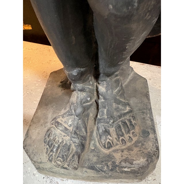 Late 19th Century English Piping Pan Lead and Zinc Fountain Figure For Sale - Image 18 of 18