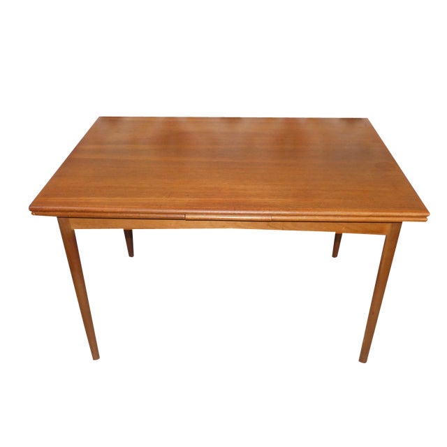 Extendable Teak Dining Table from N & R Møbler, Denmark, 1960s For Sale