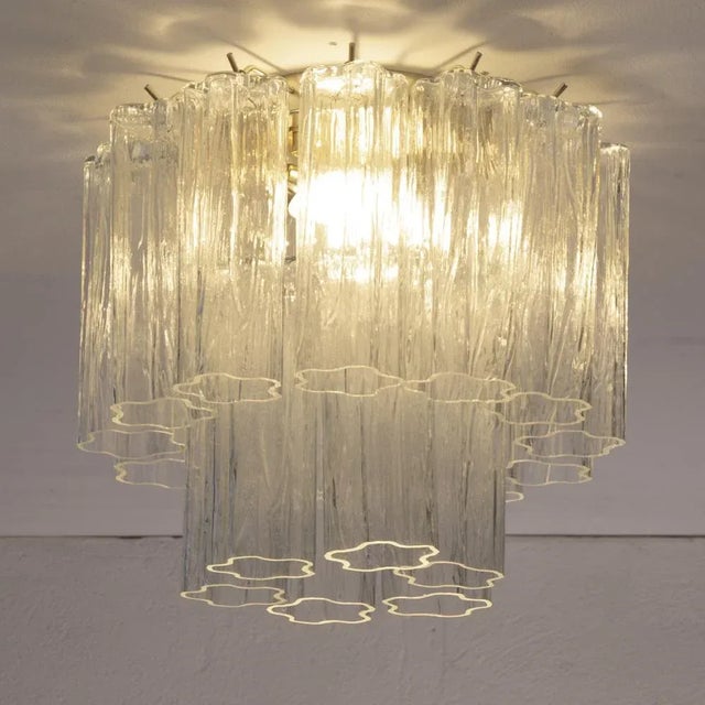 1990s Ceiling Light with Murano Trunci Glass, Italy, 1990s For Sale - Image 5 of 12