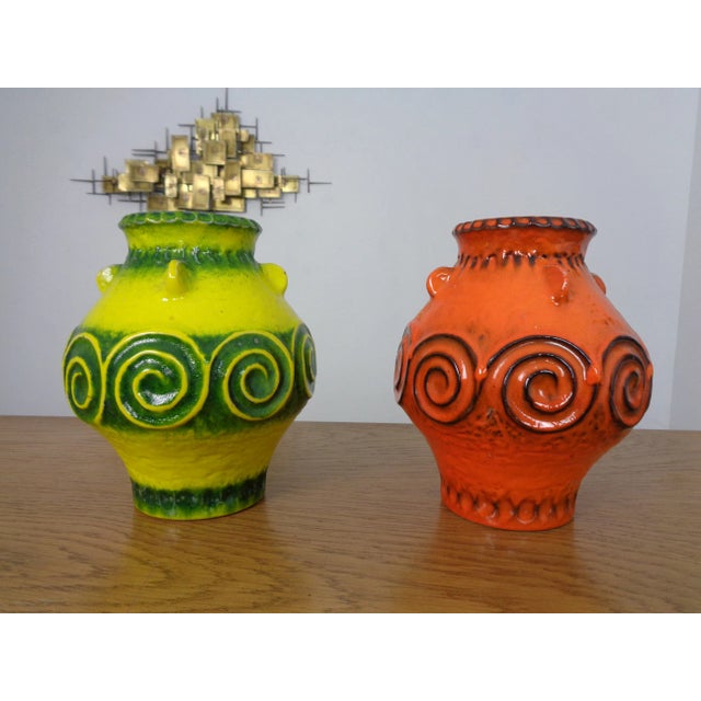 Pop Art Ceramic Vases from Jasba, Set of 2, 1970s For Sale - Image 4 of 12