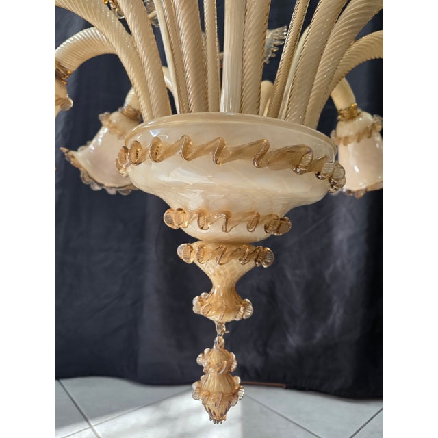 1980s Vintage Murano Chandelier, 1980s For Sale - Image 5 of 14