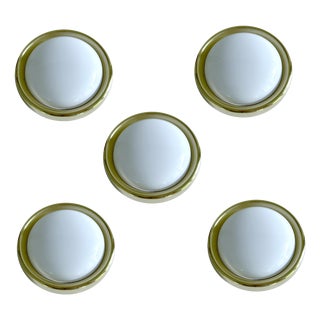 Vintage Brass and Glass Sconce from Limburg For Sale