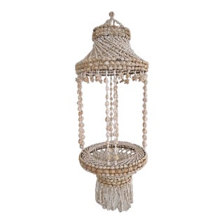 Hanging Plant Holder Shell Tiered Coastal Seashell For Sale