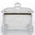 Glass Candy Jar in Clear Crystal and Brass from Baccarat, France, 1940s For Sale - Image 7 of 11
