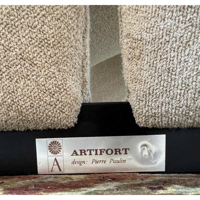 Vintage Pierre Paulin for Artifort Groovy F-580 Lounge Chairs, a Pair For Sale - Image 9 of 13