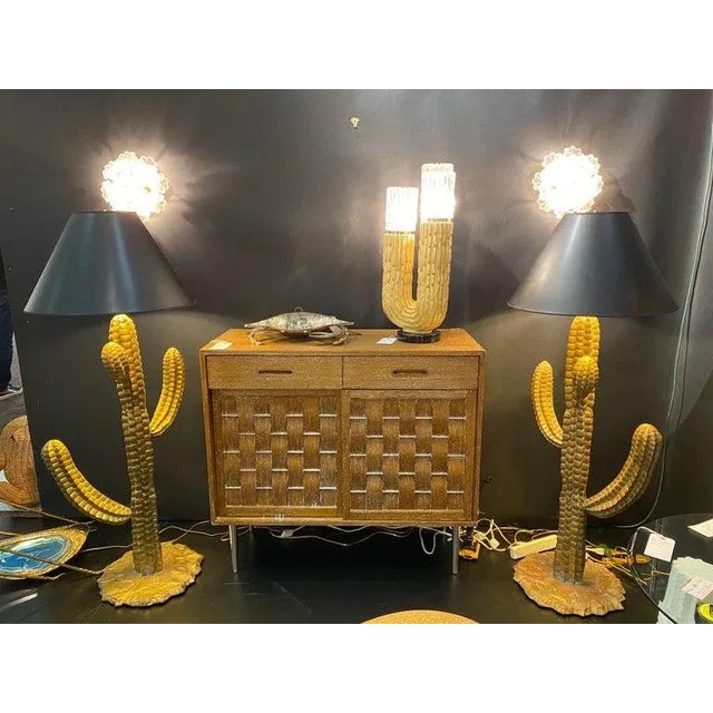 1950s Edward Wormley Woven Front Commode Credenza For Sale - Image 10 of 11