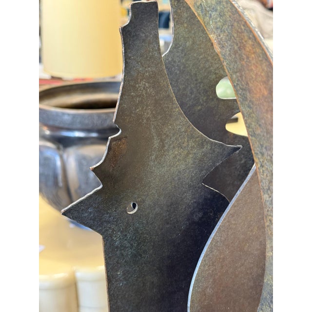 1991 Daniel Stolpe Abstract Iron Sculpture For Sale - Image 18 of 18