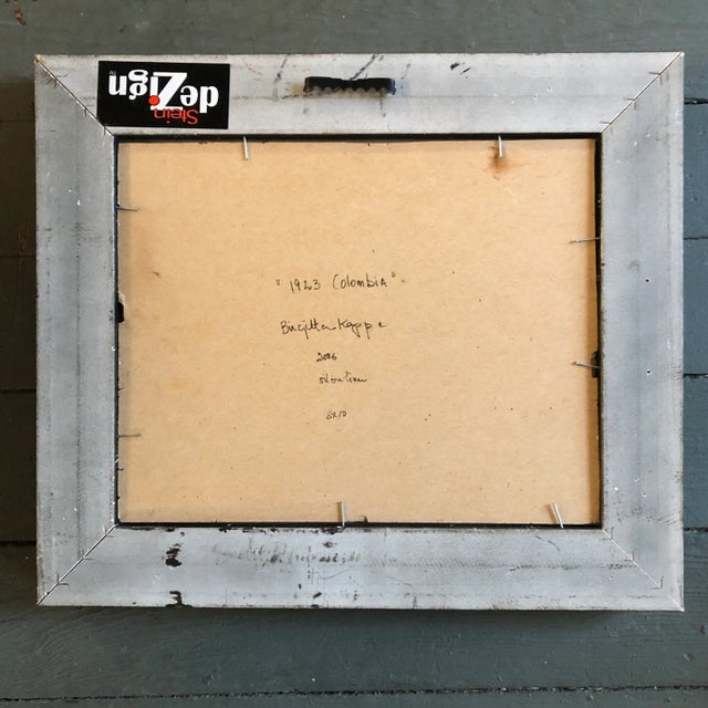 Contemporary Impressionist Brigitte Kappe Original “1923 Columbia” Oil Painting Framed For Sale - Image 4 of 6