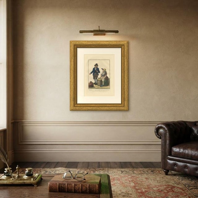 Paper Delft Butter and Leiden Cheese with Dutch Costume Print by Maaskamp, 1820 For Sale - Image 7 of 9