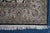 Late 20th Century Vintage Oriental Floral All Over Wool & Silk Geometric Black Lotus Area Rug 8' For Sale - Image 5 of 12