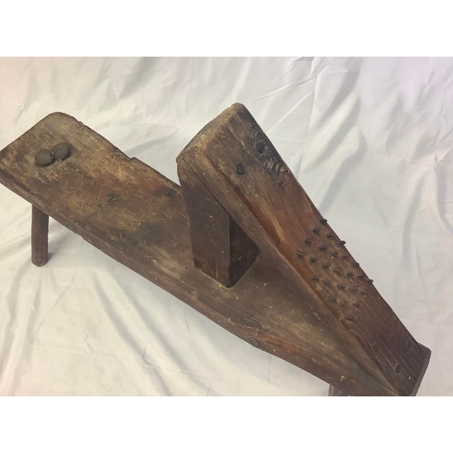 19th Century Primitive Antique Wooden Corn Sheller For Sale - Image 5 of 8