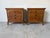 Wood 1970s Mid-Century Burl Wood Three-Drawer Nightstands – Pair For Sale - Image 7 of 13