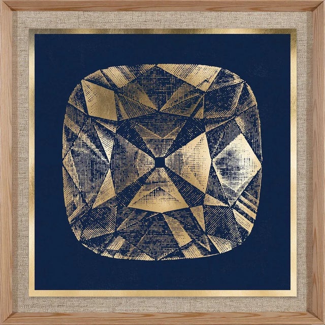 As a continuation of our Diamonds collection, we decided to reframe this series using the gold leaf on top of a new sisal...