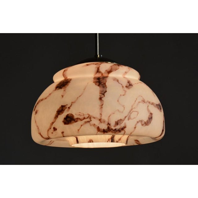 1960s Mid-Century Modern Pendant Light in Chrome and Brass by Kamenický Šenov, Czech, 1960s For Sale - Image 5 of 9