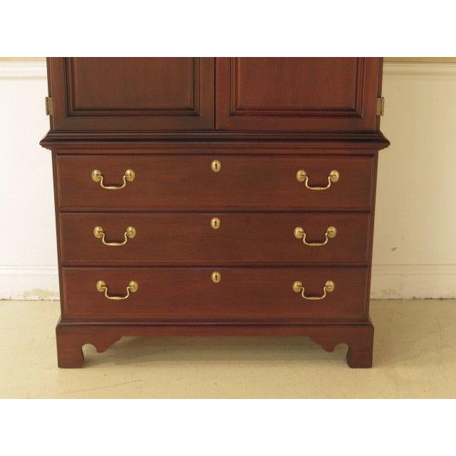 White Furniture Co 2 Door Mahogany Bedroom Tv Armoire Chairish