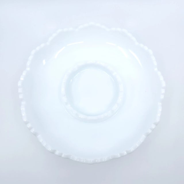 Mid 20th Century Vintage Fenton Hobnail Milk Glass Ashtray For Sale - Image 5 of 11