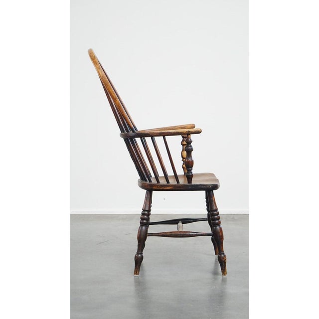 English Highback Windsor Dining Room Chair For Sale - Image 3 of 12