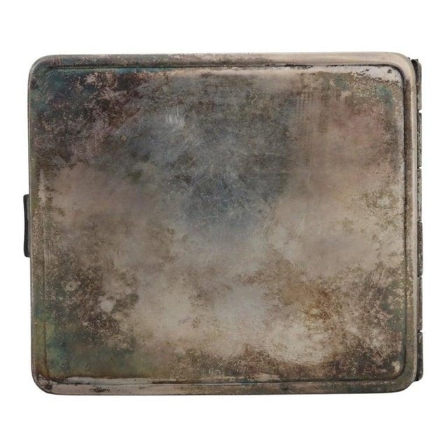 1900 - 1909 Figural Repousse Tavern Scene Sterling Silver Cigarette Case 2.8 Troy Oz C1900 For Sale - Image 5 of 7