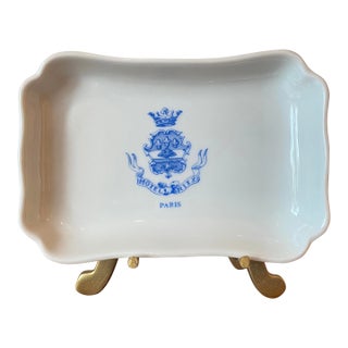 1960s Hotel Ritz Paris Haviland Limoges Porcelain Un Vide Poche, Trinket Tray For Sale