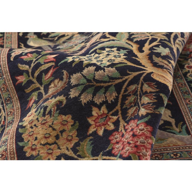 Vintage Persian Tabriz Rug, 04'07 X 06'11 For Sale In Dallas - Image 6 of 11