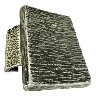 Brutalist Aluminum Push and Pull Alpana Door Handle, 1970s For Sale