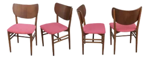 Dining Chairs by Nils Koppel for Slagelse Møbelværk, 1950s, Set of 4