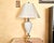 Hollywood Regency Lenox Porcelain & Brass Table Lamp With Original Shade For Sale - Image 3 of 12