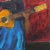 1990s 'Woman Playing Guitar' by Jonathan Taylor, California Post Impressionist Oil, Moss Landing For Sale - Image 5 of 8