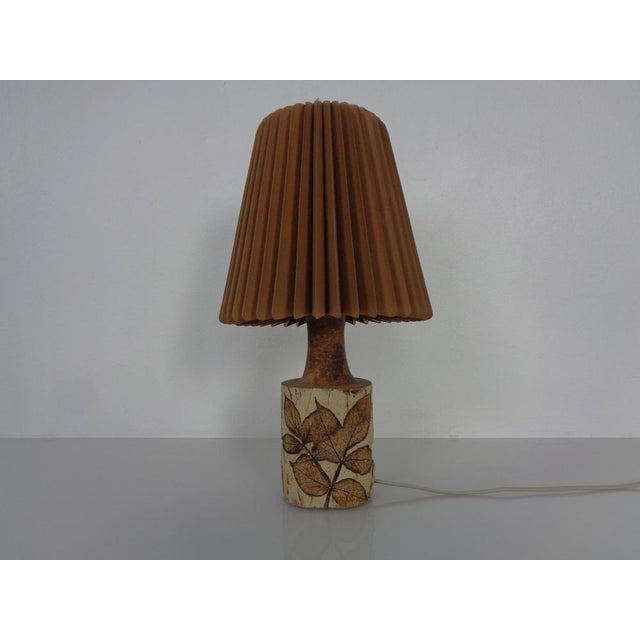 Mid-Century Modern Ceramic Table Lamp from Bodil Marie Nielsen, Denmark, 1960s For Sale - Image 3 of 18