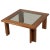 Vintage Coffee Table in Lacquered Walnut For Sale - Image 4 of 4