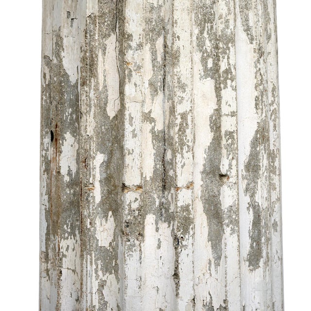 Impressive French Antique Concrete Ionic Column, Circa 1920 For Sale - Image 9 of 9