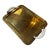 Italian Mid-Century Brass Serving Tray With Tusk Handles, 1970s For Sale