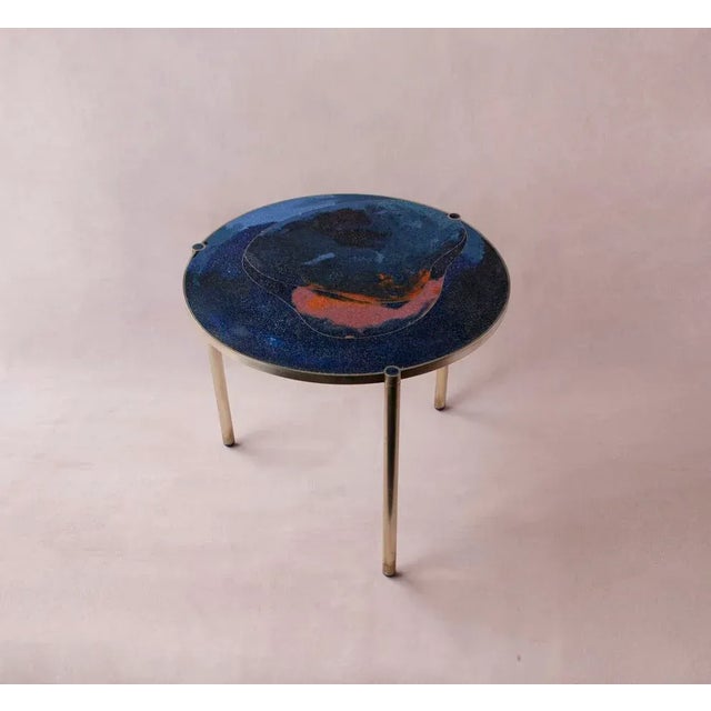 Contemporary Dark Blue TINCT Table by Justyna Poplawska For Sale - Image 3 of 5