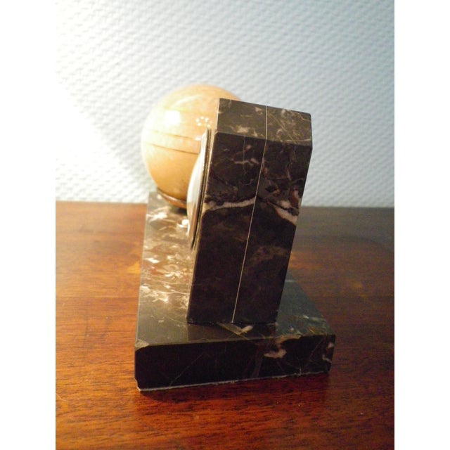 Glass Table Lamp with Pendulum on Marble, 1940s For Sale - Image 7 of 14